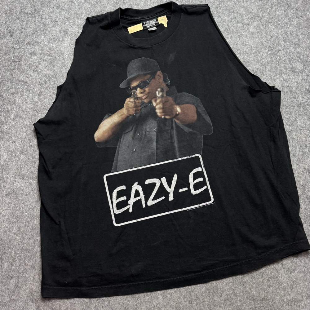 Vintage Eazy-E Ruthless Records Shirt Mens 2XL Black Rap Hip Hop Tee Streetwear
